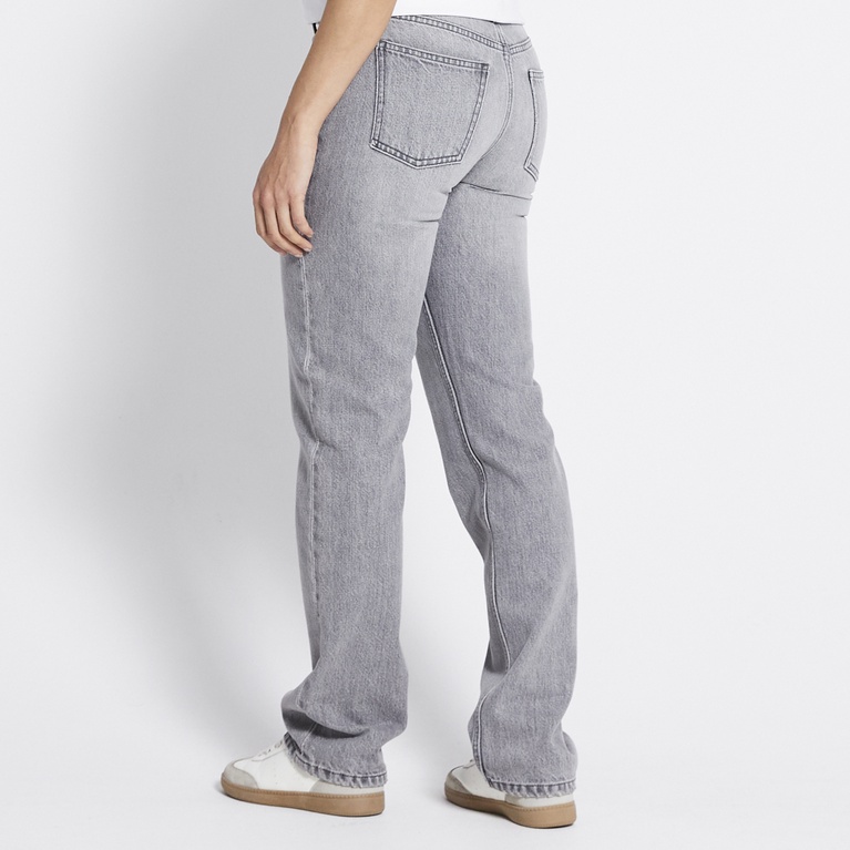 Low waist straight jeans "Icon" Grey